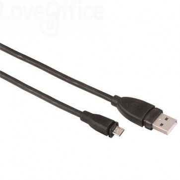 Cavo connessione HAMA USB A 2.0/Micro USB B 2.0 - 0,75 metri - Nero 7654587