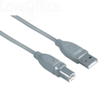 Cavo connessione HAMA USB A 2.0/USB B 2.0 - 1,8 metri - Grigio 7645021