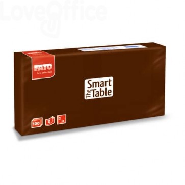 Tovaglioli Fato The Smart Table 25x25 cm cioccolato - 82546001 (conf.100)