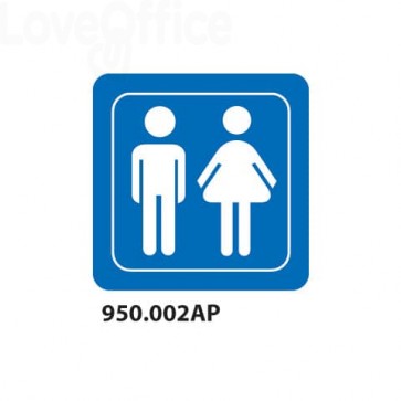 Cartello "Toilette uomo e donna" 950.002AP