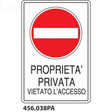Cartello "Proprietà Privata" 456.038PA