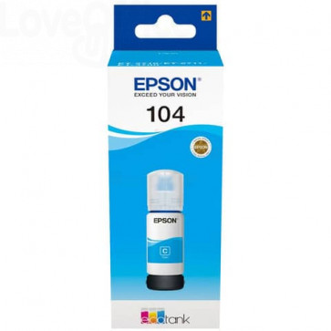 Inchiostro in bottiglia Epson 104 EcoTank Ciano EPSON C13T00P240