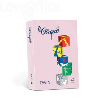 Risma carta colorata A3 Le Cirque Favini - 80 g/m² - Rosa (500 fogli)