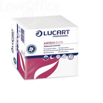 Asciugamani multiuso piegati Lucart Airtech Elite 29x30 cm Bianco - 853006B (conf.45)