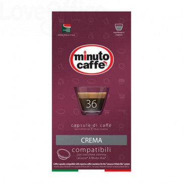 Caffè in capsule compatibili A Modo Mio Minuto caffè Espresso love4 crema - 02858 (36 pezzi)