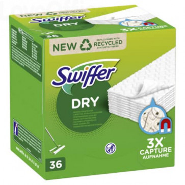 Panni ricarica per pavimenti Swiffer Dry Bianco (conf.36)