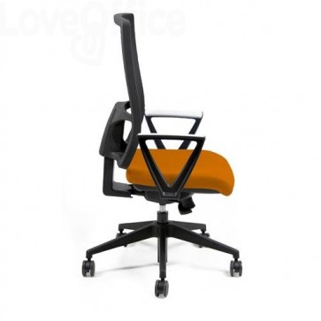 Sedia ufficio ergonomica semidirezionale NEREIDE UNISIT - polipropilene - Arancione - NDAE/EA