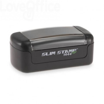 Timbro di testo preinchiostrato Trodat tascabile - Slim Stamp 1444 compatibile Brother - 12x41 mm - 147620