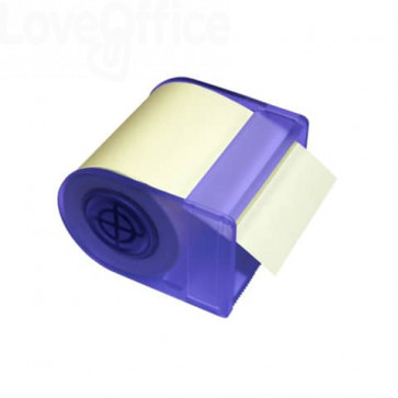 Dispenser comprensivo di roll adesivo Global notes - 60 mm x 10 m Giallo/blu