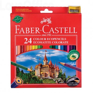 Matite colorate Faber Castell esagonali (conf.24)