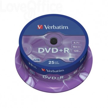DVD Verbatim - DVD+R - 4,7 Gb - 16x - Spindle (conf.25)