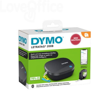Etichettatrice mobile Bluetooth Dymo Letratag 200B - Nera
