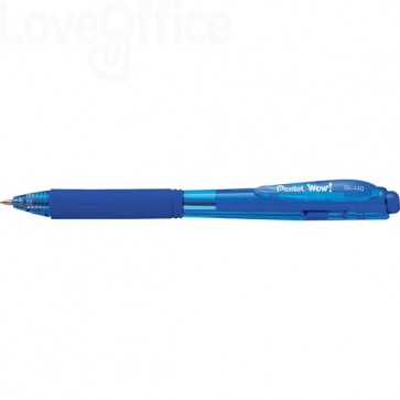 Penne a sfera a scatto Pentel WOW! - 1 mm - Blu (conf.12)