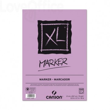 Blocco ini carta collata - XL - Marker Canson - collato lato corto - A3 - 100 fogli