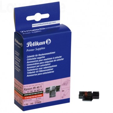 Compatibile Pelikan per Olivetti 81129 - ink roll CP13 IR40T Nero- Rosso Nero- 515056 (conf.2)