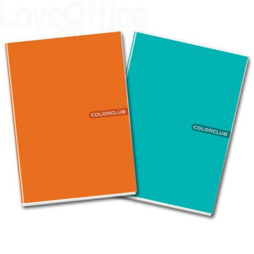 2494 Maxi quaderno A4 copertina 200 g/m² - 20+1 ff 80 g/m² Colorclub quadretti  5 mm 0.79 - Cancelleria e Penne - LoveOffice®