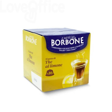 Capsule di preparato solubile per tè al limone 12 gr compatibili Caffe Borbone Nescaffè Dolce Gusto (conf.16)