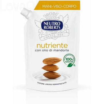 Sapone liquido - 400 ml Neutro Roberts Nutriente - ecopouch