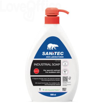 Sapone liquido specifico per lo sporco ostinato Industrial Soap Sanitec 1000 ml