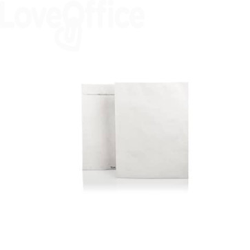 Buste a sacco piatte con strip Bianche 25x35 cm - Tyvek formato B4 - 55g/m² (conf.500)