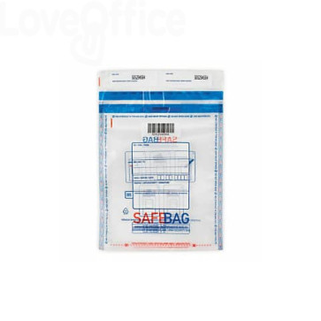 Sacchetti di sicurezza Trasparente - 32,1x47+4 cm Safe Bag C3 68288 (conf.500)