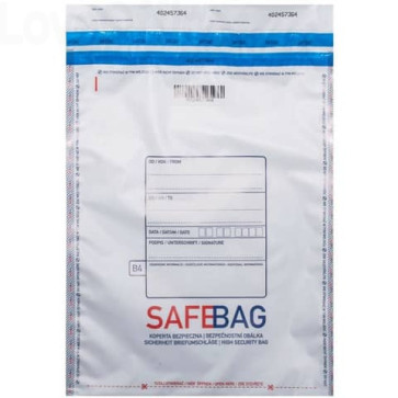 Sacchetti di sicurezza Bianco formato interno - 18,6x25,5+4 cm Safe Bag B5 (conf.1000)