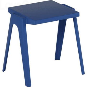 Tavolo impilabile in PPL riciclato utilizzabile indoor/outdoor 60x60x70 cm Motris Blu - EN-CT5BL