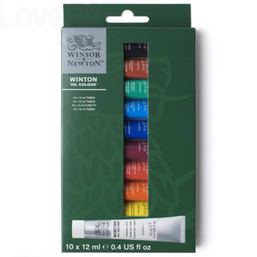 Set tubetti colore ad olio per principianti Winsor&Newton colori assortiti (conf.10)
