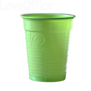 Bicchieri 200 ml R marcato Dopla Verde acido 2738 (conf.100)
