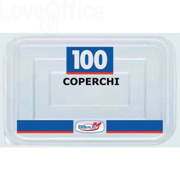 Coperchi Trasparenti polistirene C/11 Dopla 126x97 mm 28067 (conf.100)