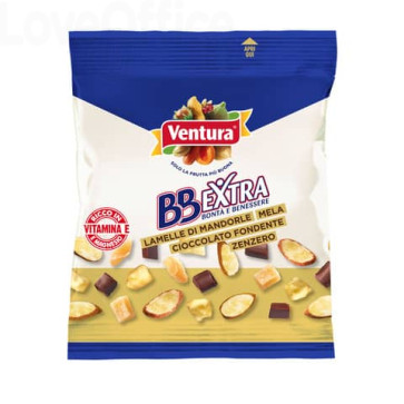 Misto di frutta secca e sgusciata BB Extra Pocket Ventura zenzero 50 gr (conf.da 12)