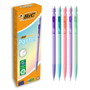 Portamine BIC Matic 0,7 mm HB assortiti pastel - 511060 (conf.12)