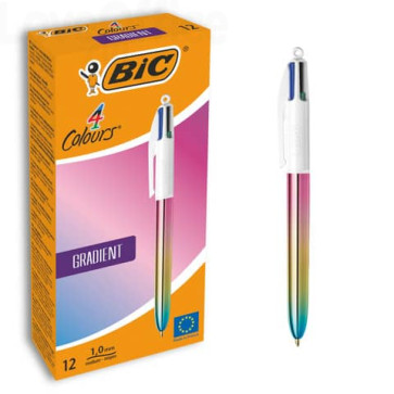 Penne a sfera a scatto BIC 4 Colours 1 mm - gradient - 511034 (conf.12)