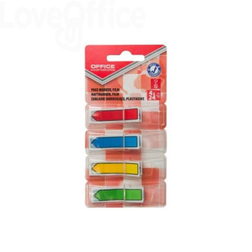 Segnapagina 12x43 mm Office Products colori assortiti - blister da 4x24 blocchetti