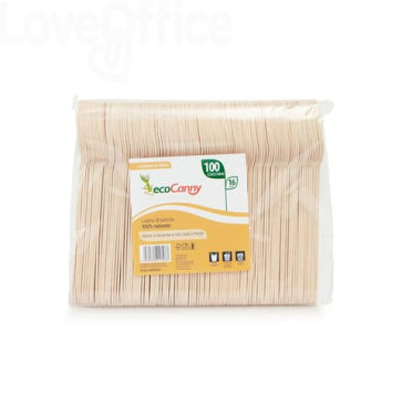 Cucchiai monouso in legno di betulla biodegradabili ecoCanny ECO-CA160CU (conf.100)