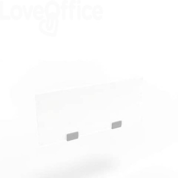 Pannello divisorio in melaminico Bianco per bench 80xh.35 cm linea Practika Quadrifoglio - CODB080-BA