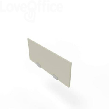 Pannello divisorio rivestito in tessuto ecrù 80xh.32 cm per bench linea Practika Quadrifoglio - CODBT080-B01-009