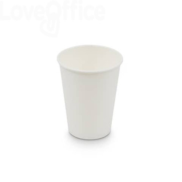 Bicchieri compostabili in cartoncino a dispersione acquosa Bianco ecoCanny 360 ml - ECO-CUP360W (conf.50)