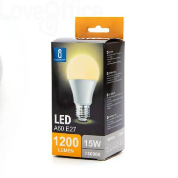 Lampadina LED A60 E27 15W - 1500 lumen Aigostar luce calda B10105QNN