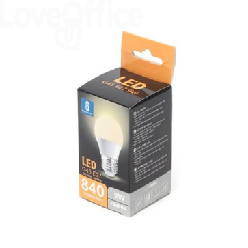 Lampadina LED G45 E27 9W - 840 lumen Aigostar luce calda B10105ZRX