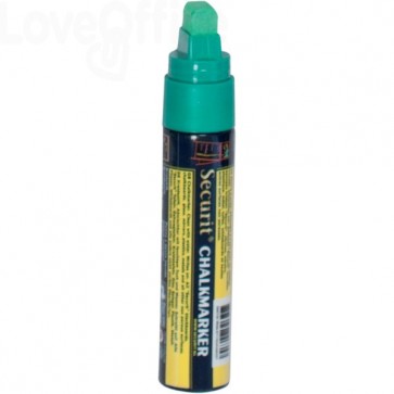 Pennarello a Gesso liquido Verde Securit® Chalkmarker - a punta grande - 7-15 mm