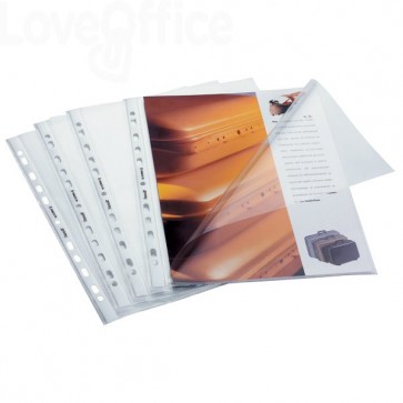 Confezione 10 Cartelline a L Capri Trasparenti Lisce Formato A4 (21 X 29,7  Cm) di Seirota