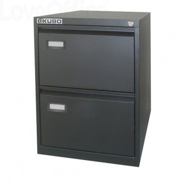 Classificatore Kubo Bertesi - Nero - 2 cassetti - 47x62x70,5 cm