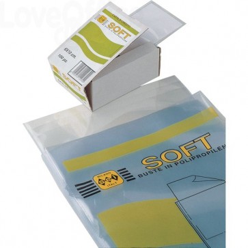 Buste Trasparenti a U Soft Sei Rota - 10x13,5 cm - 651013 (conf.100)