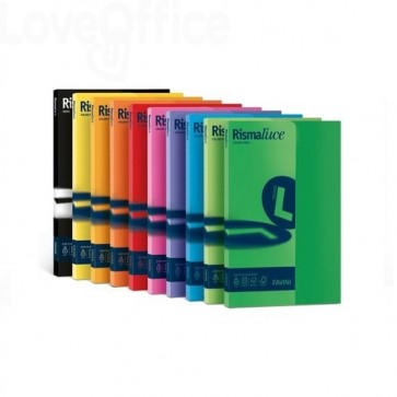 Risma carta colorata - rismette Rismaluce Favini Small - forti - A4 - 90 g/m² - Verde (100 fogli)