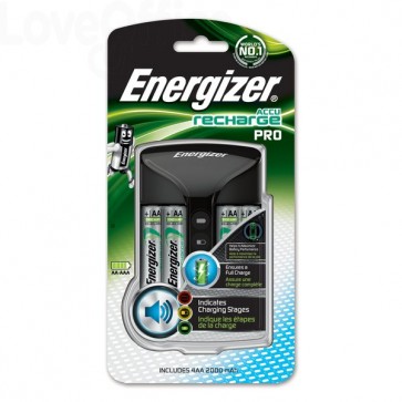 Caricabatterie ENERGIZER Pro Charger 2000mAh incluse 4 batterie Power Plus AA - E300696602