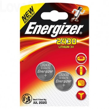 Pile Energizer Specialistiche - CR2430 - litio - 637991 (conf.2)
