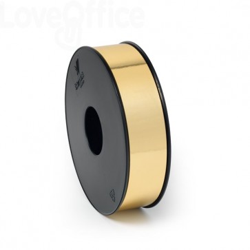 Nastro in bobina per regali Oro metallizzato Brizzolari - 30 mm x 100 m - 6870