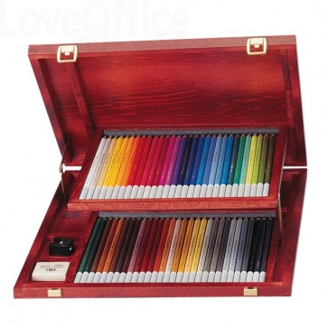 478 Matite colorate CarbOthello Stabilo - Valigetta Stabilo in legno da 60  115.30 - Cancelleria e Penne - LoveOffice®