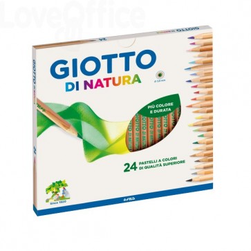 Pastelli colorati Di Natura GIOTTO - 3,8 mm - da 3 anni in poi (conf.24)